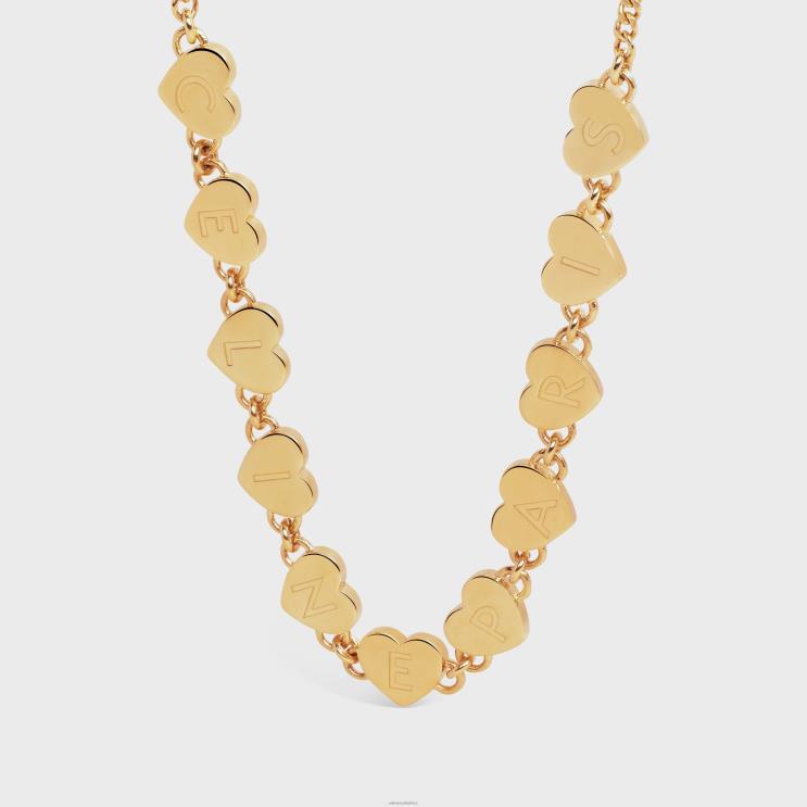 CELINE Gold Coeur Bracelet in Brass With Finish R0ZNN1263