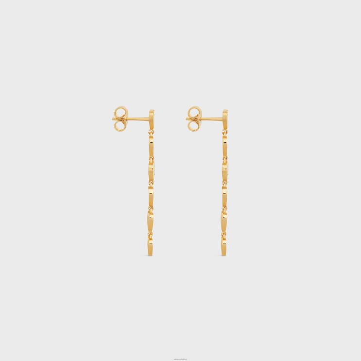 CELINE Gold Coeur Earrings in Brass With Finish R0ZNN1264