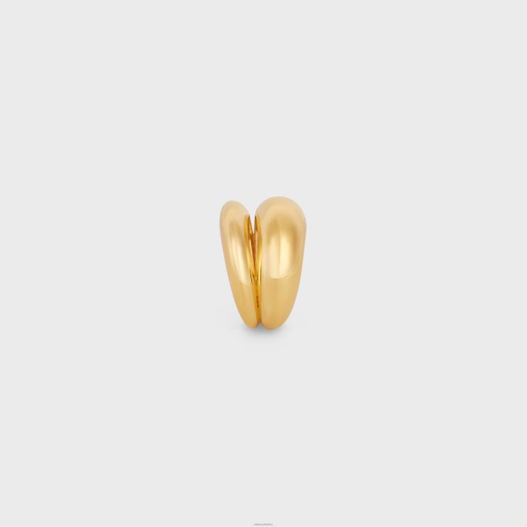 CELINE Gold Formes Abstraites Ring in Brass With Finish R0ZNN1373