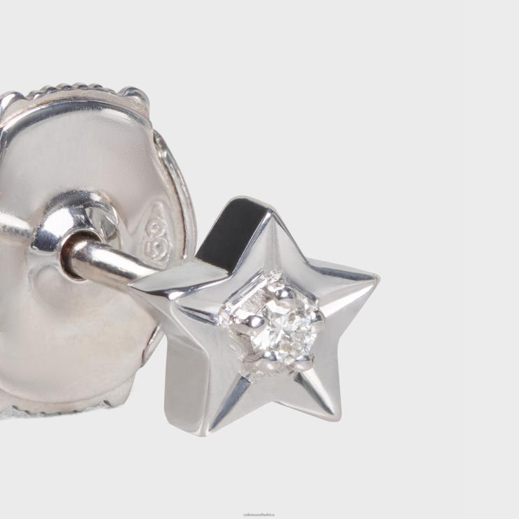 CELINE White Gold & White Etoile Studs in Diamonds R0ZNN1419