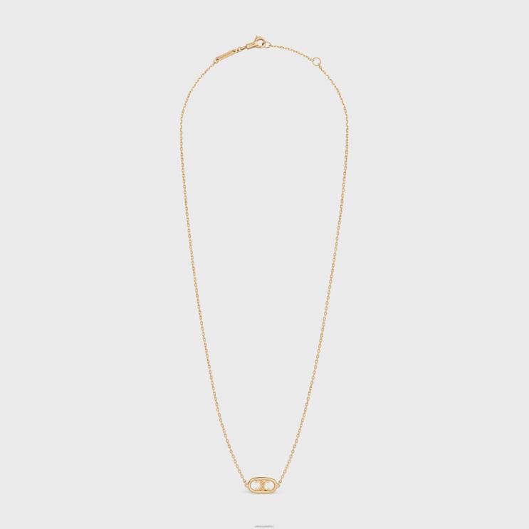 CELINE Yellow Gold Maillon Triomphe Necklace in R0ZNN1383