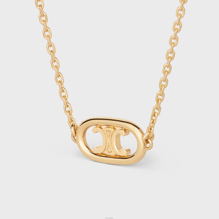 CELINE Yellow Gold Maillon Triomphe Necklace in R0ZNN1383