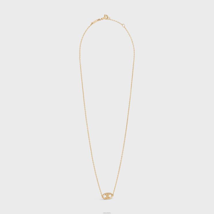CELINE Yellow Gold Maillon Triomphe Necklace in R0ZNN1383