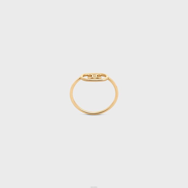 CELINE Yellow Gold Maillon Triomphe Ring in R0ZNN1387
