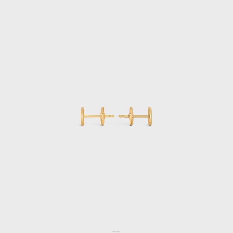 CELINE Yellow Gold Maillon Triomphe Studs in R0ZNN1386