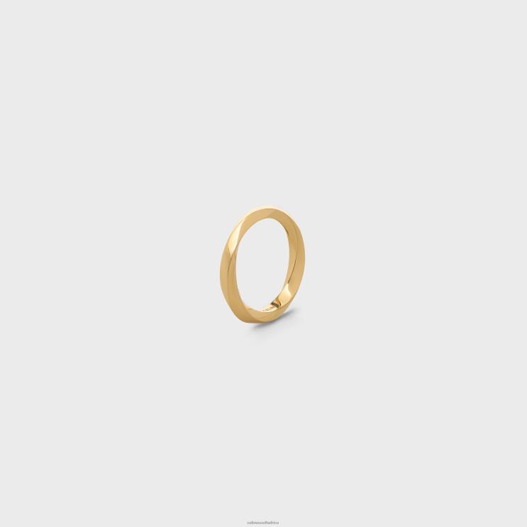 CELINE Yellow Gold Torsion Ring in R0ZNN1411
