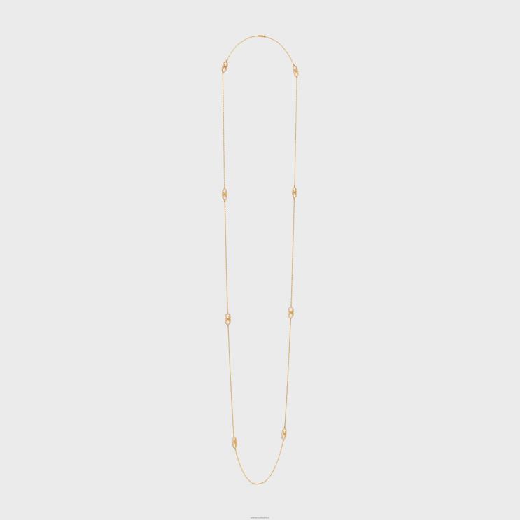 CELINE Yellow Gold & White Maillon Triomphe Sautoir in Diamonds R0ZNN1389
