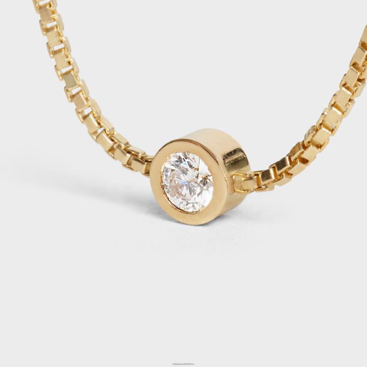 CELINE Yellow Gold & White Sentimental Brillant Bracelet in Diamond R0ZNN1401