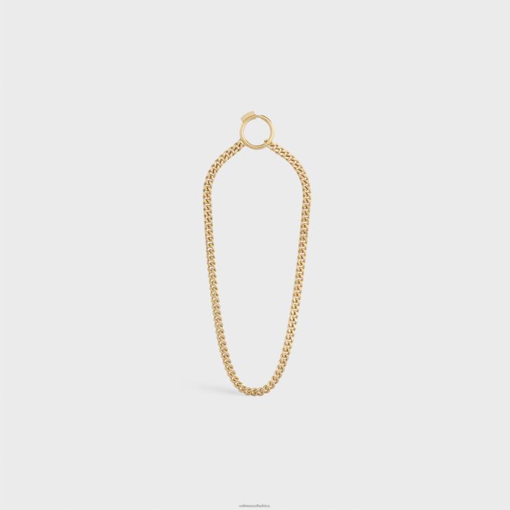 CELINE Yellow Gold & White Systeme Necklace in Diamonds R0ZNN1423