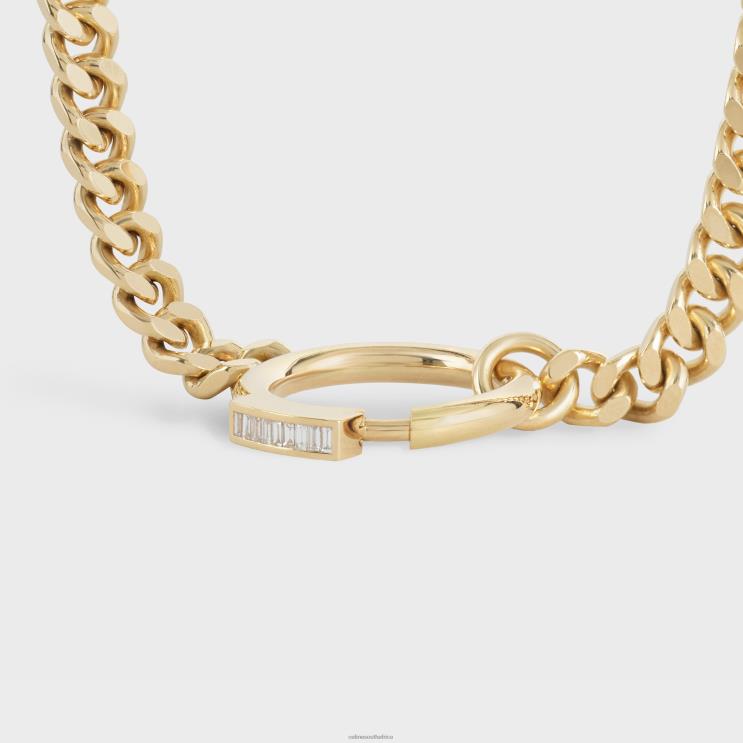 CELINE Yellow Gold & White Systeme Necklace in Diamonds R0ZNN1423