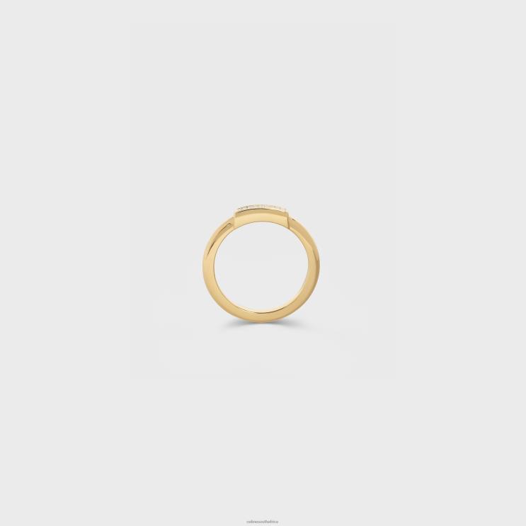 CELINE Yellow Gold & White Systeme Ring in Diamonds R0ZNN1425