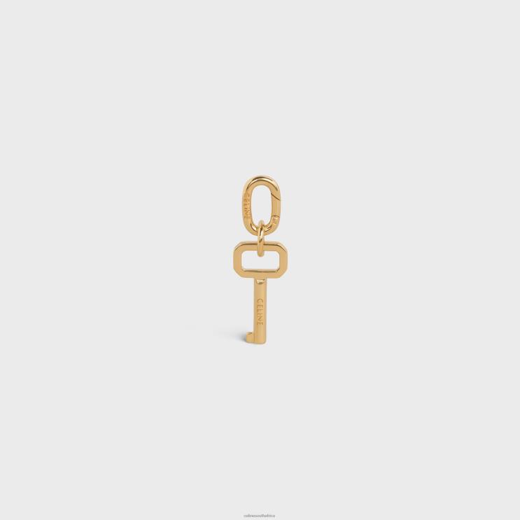 CELINE Gold Key Charm in Brass R0ZNN536