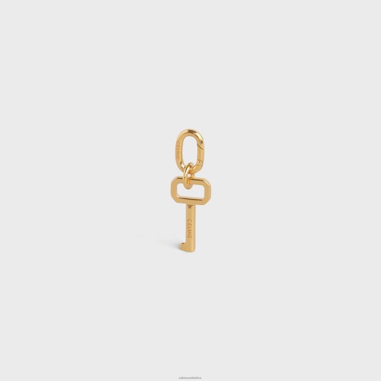CELINE Gold Key Charm in Brass R0ZNN536