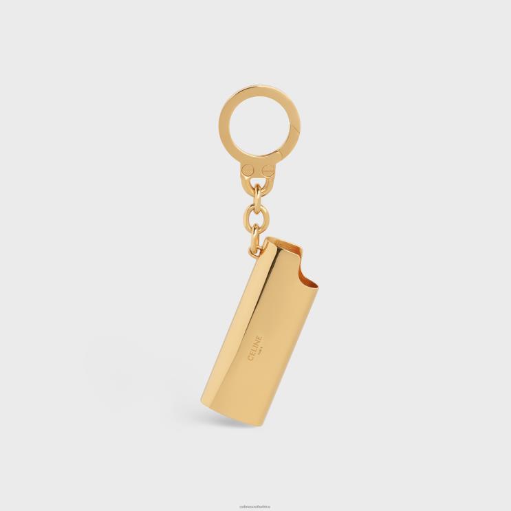 CELINE Gold Lighter Case Charm in Brass R0ZNN534
