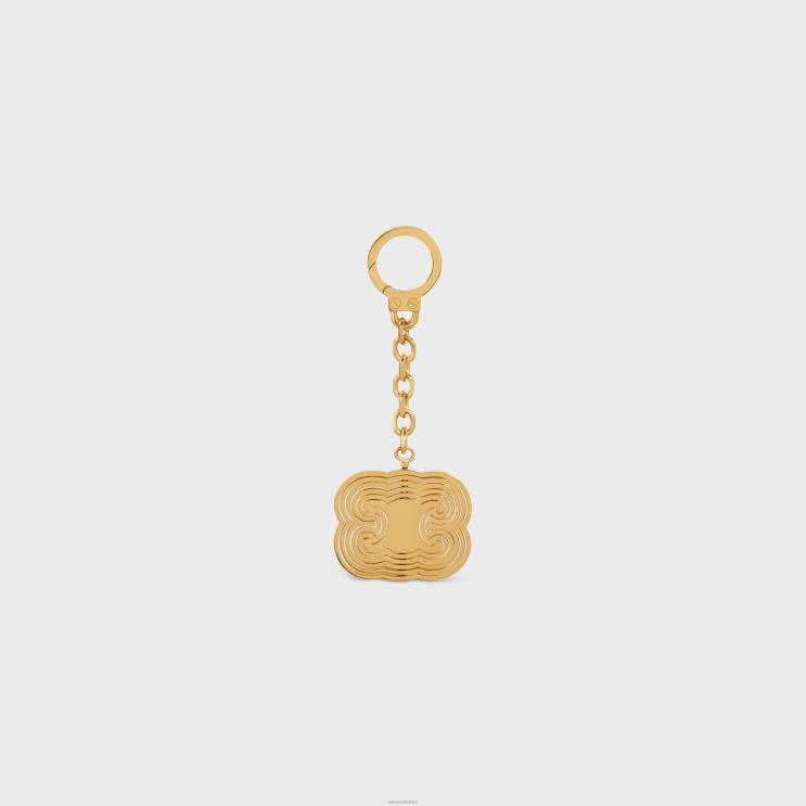 CELINE Gold Triomphe Helix Charm in Brass R0ZNN531