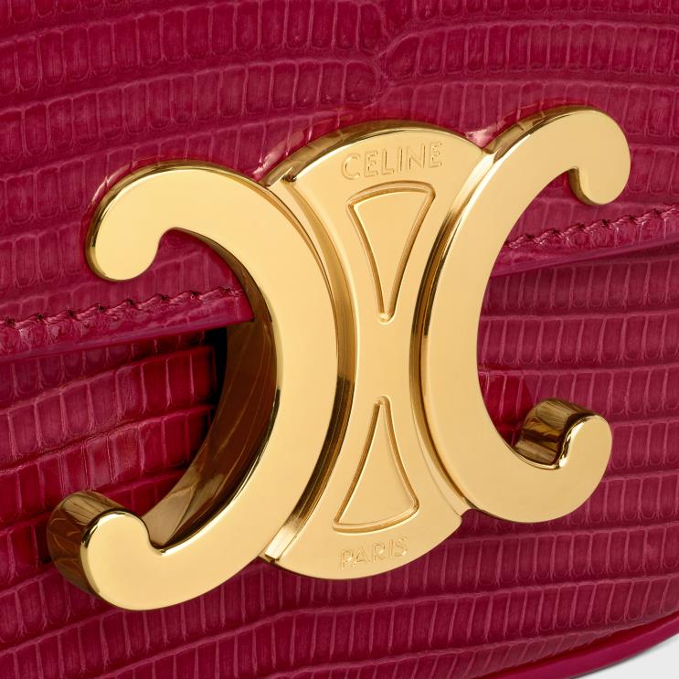 CELINE Carmin Mini Chain Claude in Lizard R0ZNN363