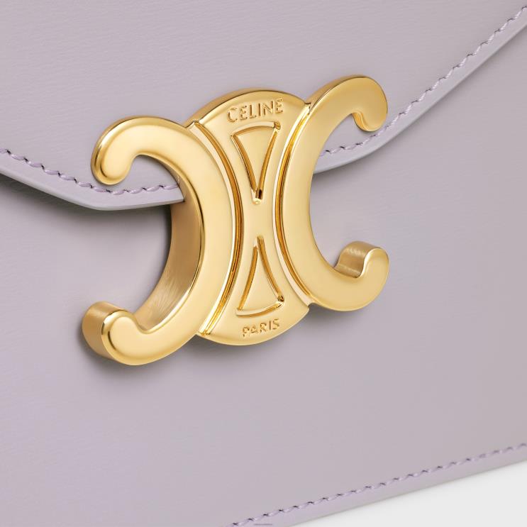 CELINE Light Lilac Wallet On Chain Margo in Shiny Calfskin R0ZNN354