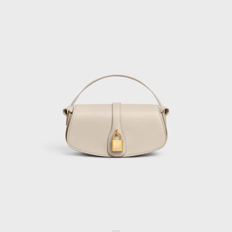 CELINE Light Stone Clutch On Strap Tabou in Smooth Calfskin R0ZNN344
