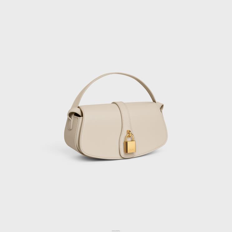CELINE Light Stone Clutch On Strap Tabou in Smooth Calfskin R0ZNN344