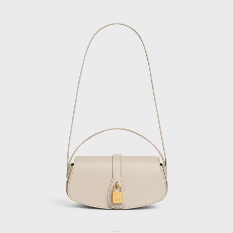 CELINE Light Stone Clutch On Strap Tabou in Smooth Calfskin R0ZNN344