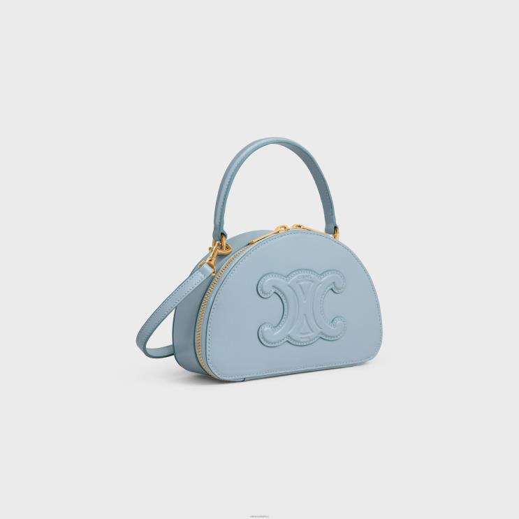 CELINE Pale Blue Half Moon Case in Smooth Calfskin R0ZNN343