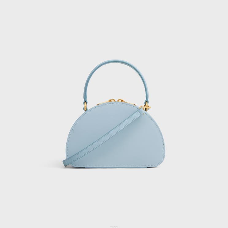 CELINE Pale Blue Half Moon Case in Smooth Calfskin R0ZNN343