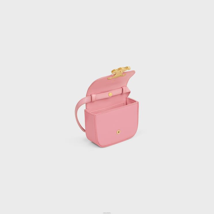 CELINE Rose Mini Claude in Shiny Calfskin R0ZNN328