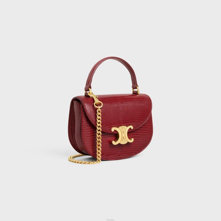 CELINE Ruby Mini Chain Besace Clea in Lizard R0ZNN312