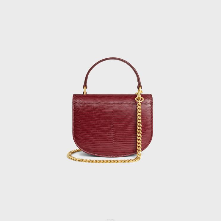 CELINE Ruby Mini Chain Besace Clea in Lizard R0ZNN312