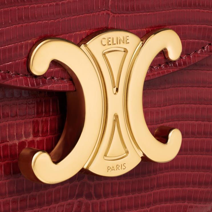 CELINE Ruby Mini Chain Besace Clea in Lizard R0ZNN312