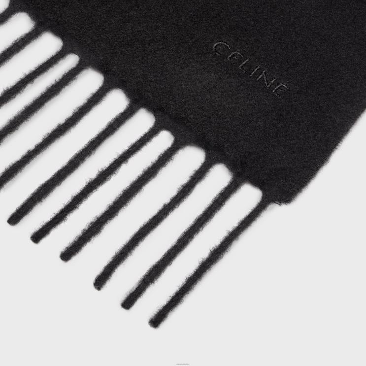 CELINE Black Scarf in Cashmere R0ZNN2259