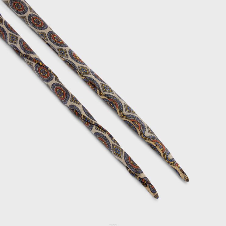 CELINE Paille Thin Scarf Biscotto Silk Charmeuse R0ZNN1223