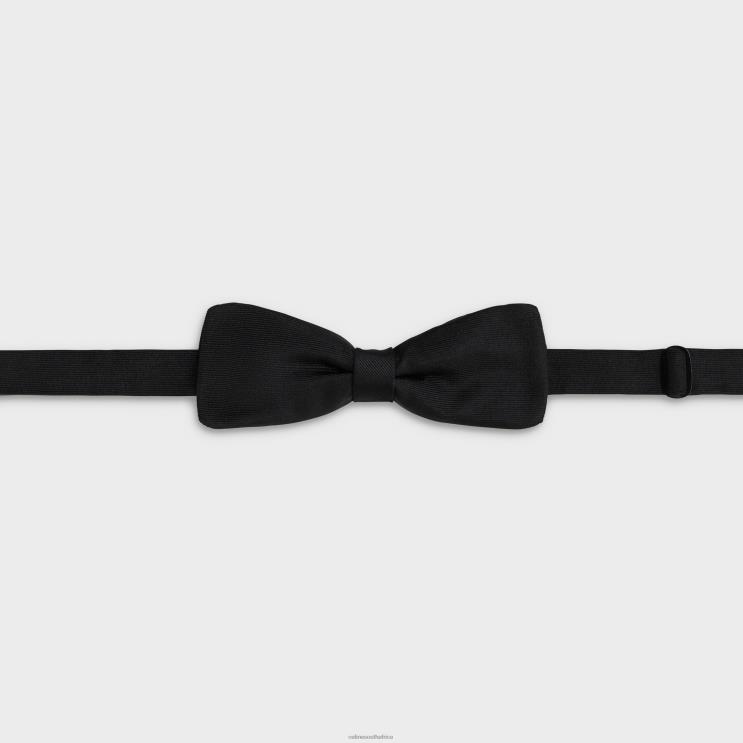 CELINE Black Bow Tie in Silk Rep R0ZNN1227