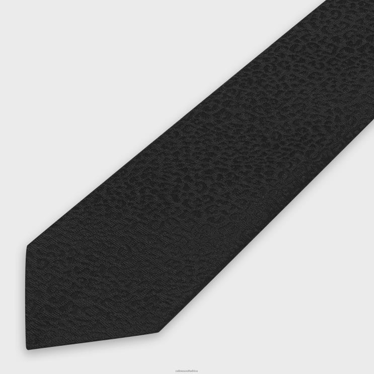 CELINE Black Tie in Silk Jacquard R0ZNN2268