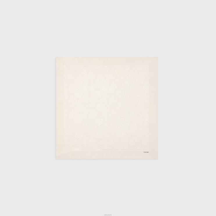 CELINE Vanilla Bandana in Silk Jacquard R0ZNN2264