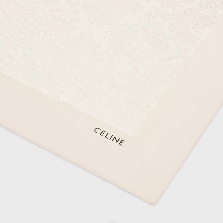 CELINE Vanilla Bandana in Silk Jacquard R0ZNN2264
