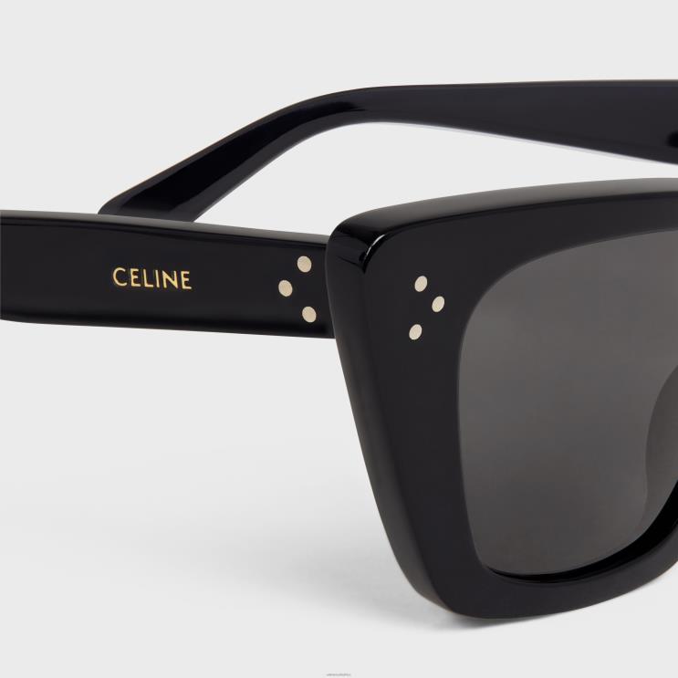 CELINE Black Cat Eye S187 Sunglasses in Acetate R0ZNN1130