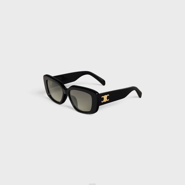 CELINE Black Triomphe 04 Sunglasses in Acetate R0ZNN1105