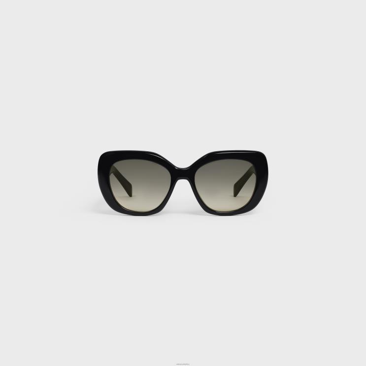 CELINE Black Triomphe 06 Sunglasses in Acetate R0ZNN1108