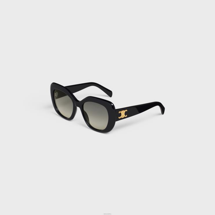 CELINE Black Triomphe 06 Sunglasses in Acetate R0ZNN1108