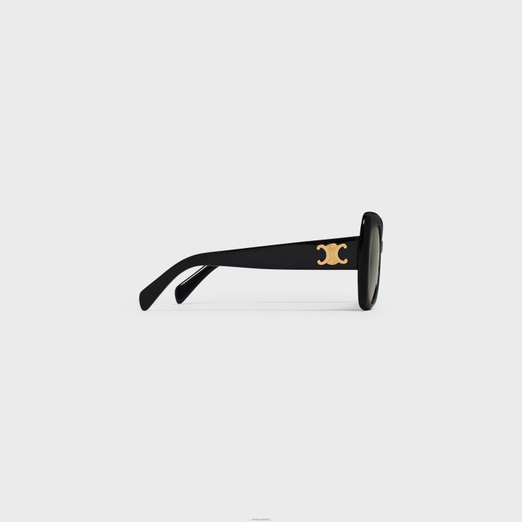 CELINE Black Triomphe 06 Sunglasses in Acetate R0ZNN1108
