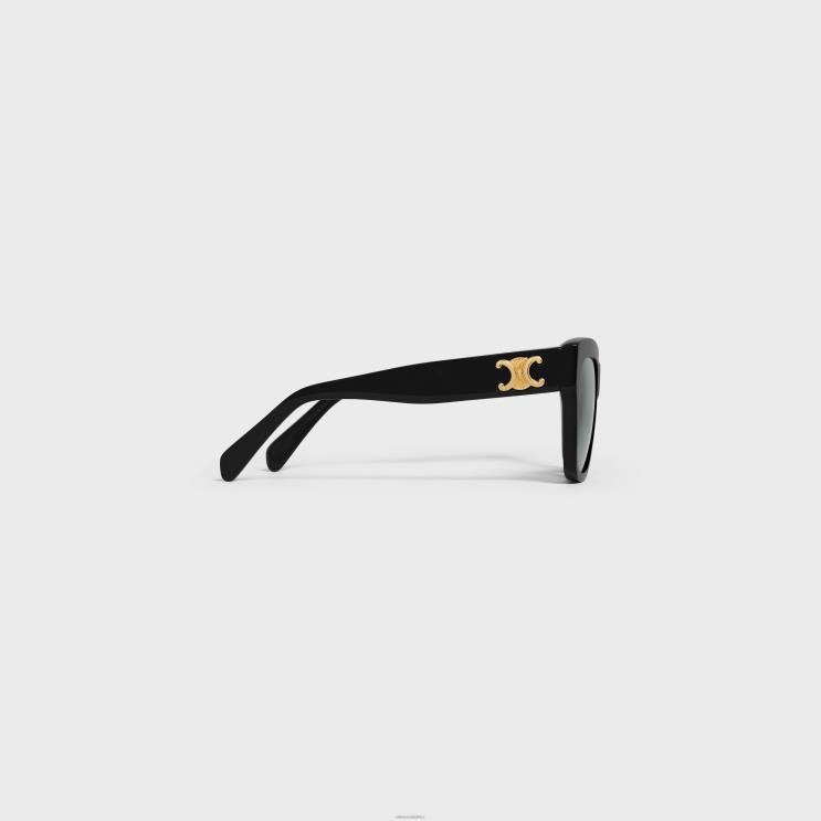 CELINE Black Triomphe 09 Sunglasses in Acetate R0ZNN1113
