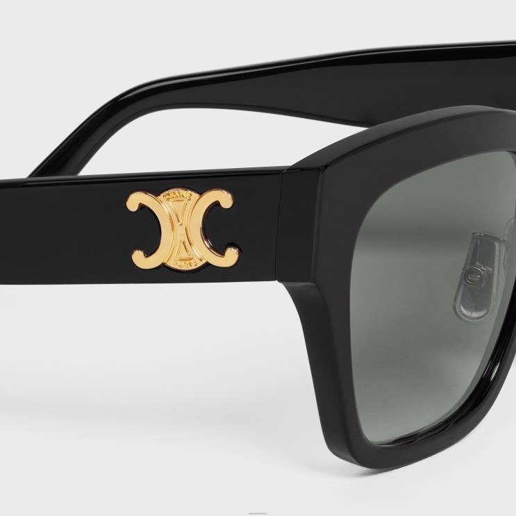 CELINE Black Triomphe 09 Sunglasses in Acetate R0ZNN1113