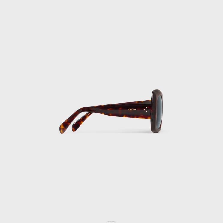 CELINE Classic Havana Square S263 Sunglasses in Acetate R0ZNN1150