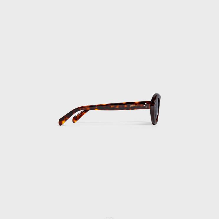 CELINE Dark Havana Cat Eye S193 Sunglasses in Acetate R0ZNN1133