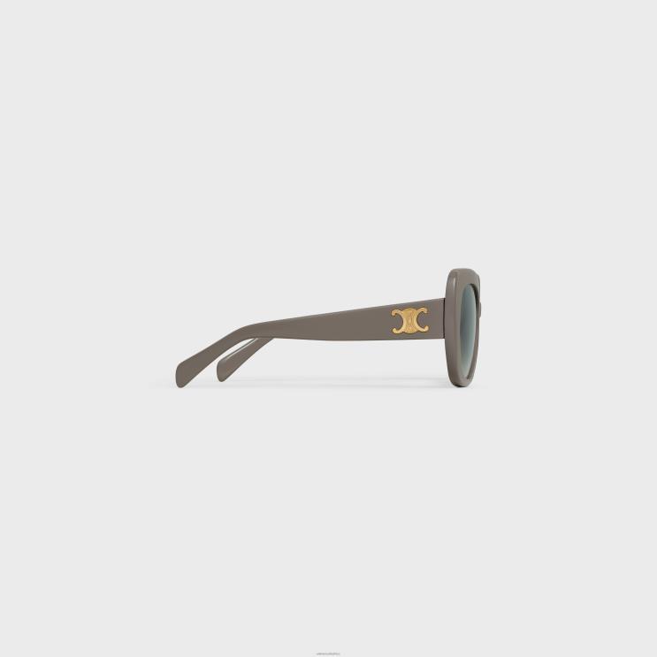 CELINE Grey Triomphe 06 Sunglasses in Acetate R0ZNN1110