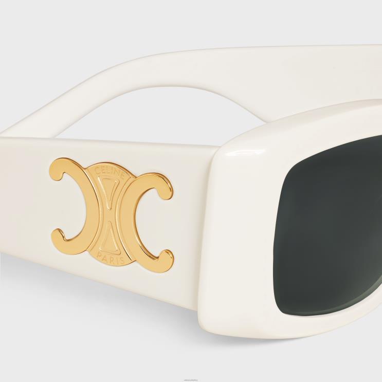 CELINE Ivory Triomphe Xl 01 Sunglasses in Acetate R0ZNN1033