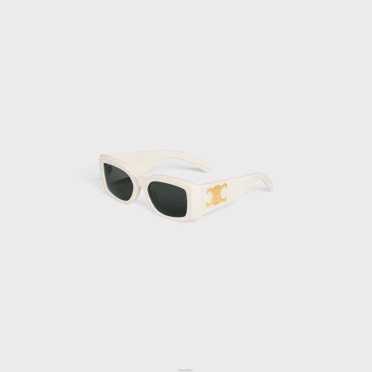 CELINE Ivory Triomphe Xl 01 Sunglasses in Acetate R0ZNN1033