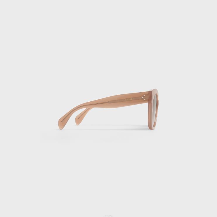 CELINE Milky Hazelnut Oversized S002 Sunglasses in Acetate R0ZNN1146