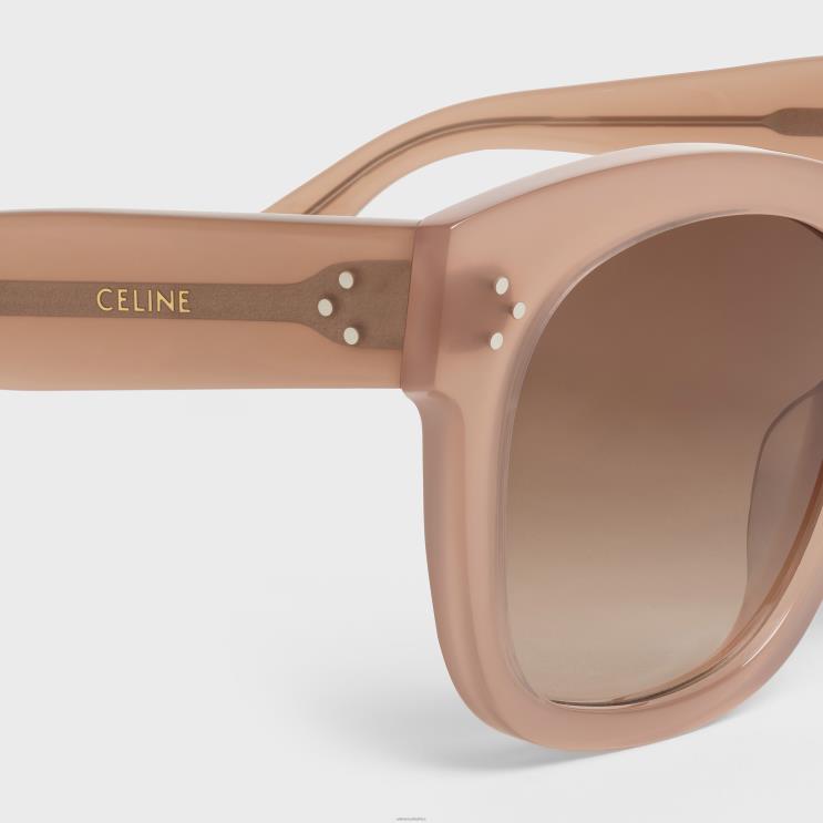 CELINE Milky Hazelnut Oversized S002 Sunglasses in Acetate R0ZNN1146